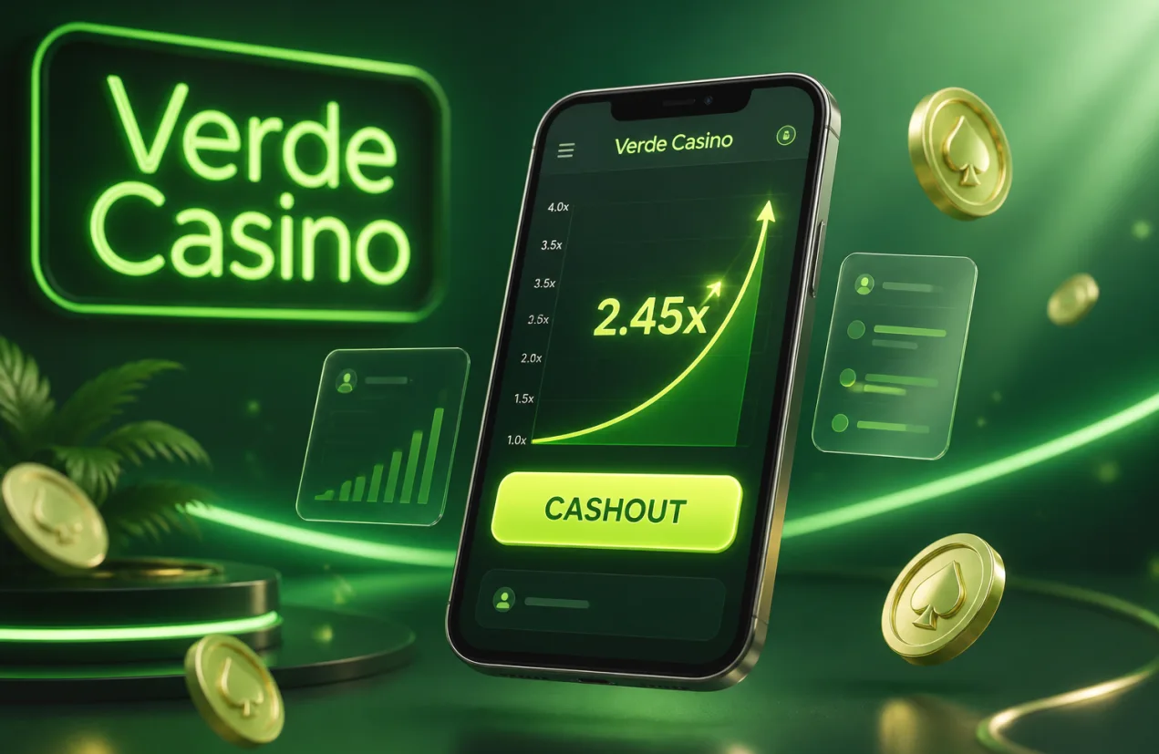 Dashboard van Verde Casino met de vergunninggegevens en accountinstellingen in beeld